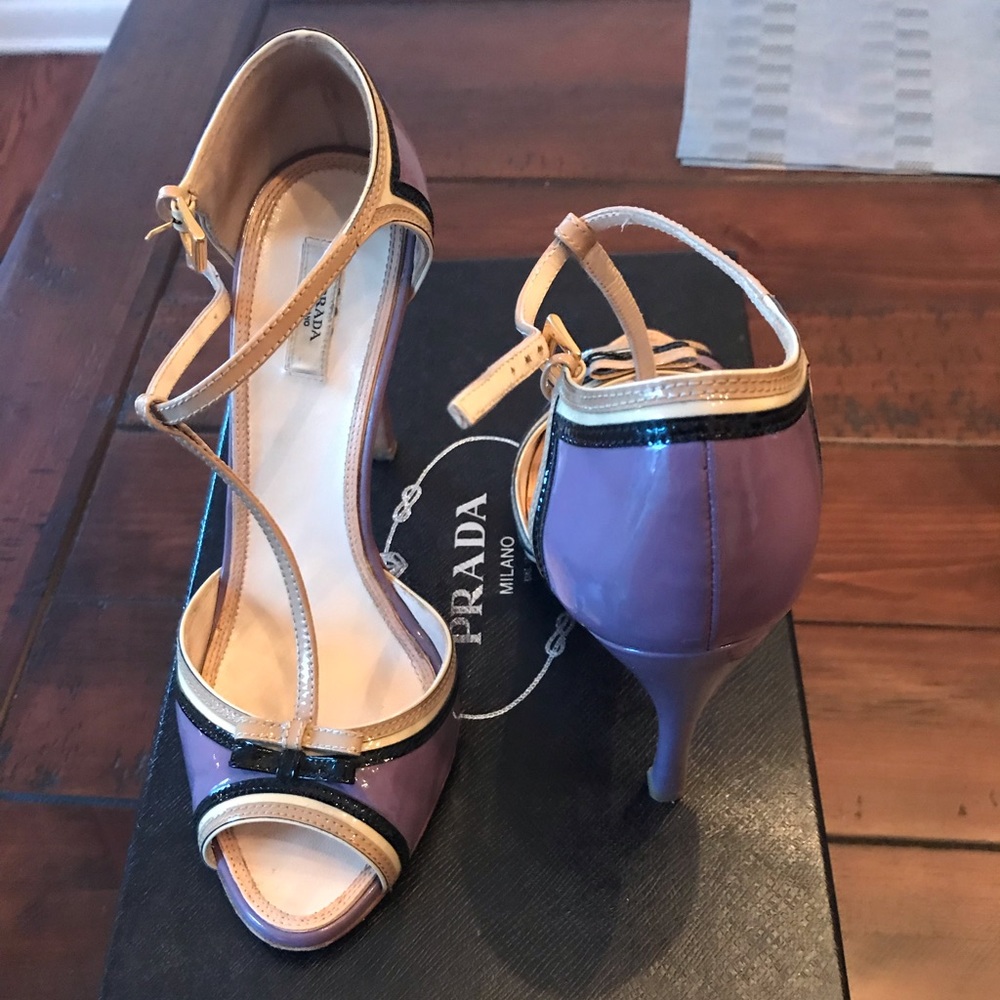Prada peep toe shoes